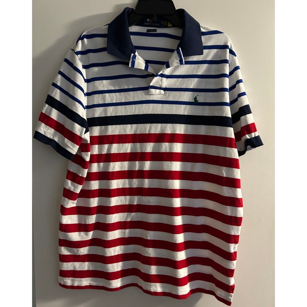 Polo Ralph Lauren - Men's Striped Classic Fit - Size XL- Red/White/Blue